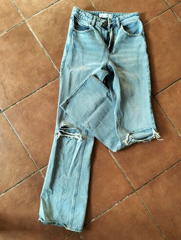 zara zvoncare pantalone: Jednom nosene farmerke, br 34 (odgovara i za 36). dugacke do poda