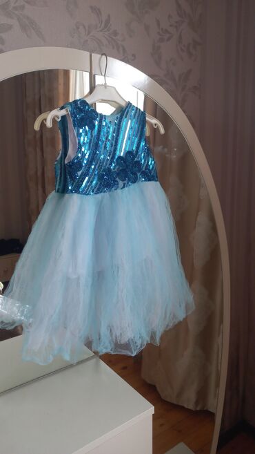 Детское платье цвет - Голубой