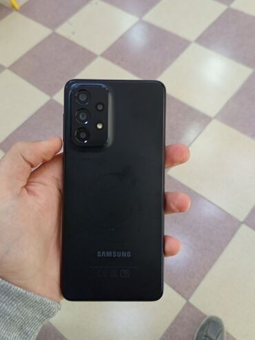 samsung galaxy a33: Samsung Galaxy A33 5G, 128 GB, rəng - Qara, Sensor, Barmaq izi, Simsiz şarj