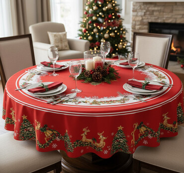 Kuhinjski tekstil: Stolnjak, Novo, bоја - Crvena — 1