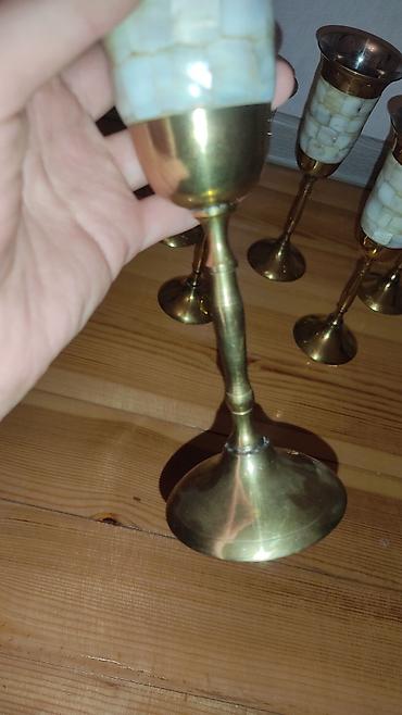 orginal saatlar: Qədəhlər, rəng - Qızılı, Metal, 6 ədədli dəst — 6