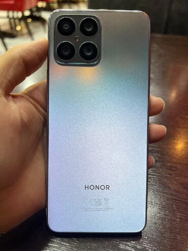 simde balans yoxlamaq: Honor X8, 128 GB, rəng - Gümüşü, Barmaq izi, İki sim kartlı, Face ID