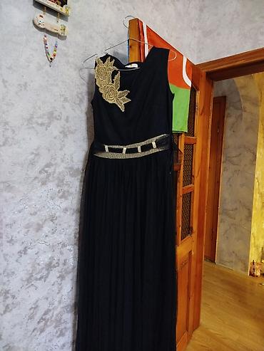 Личные вещи: Qara rəngli uzun ziyafət donu - Model: maxi uzunluq, yuxarı hissəsi — 2