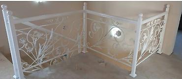 Pilləkən məhəccərləri: Yeni Pilləkən məhəccəri, Paslanmaz polad, Pulsuz çatdırılma — 5