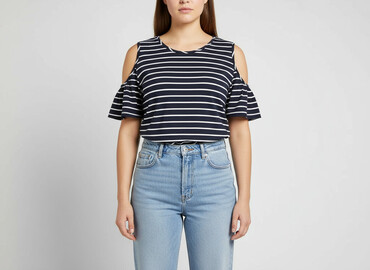 koszula damska w niebieskie paski: F&F, Women`s T-shirt, size 2XL at lalafo.pl koszula damska w niebieskie paski: F&F, Women`s T-shirt, size 2XL