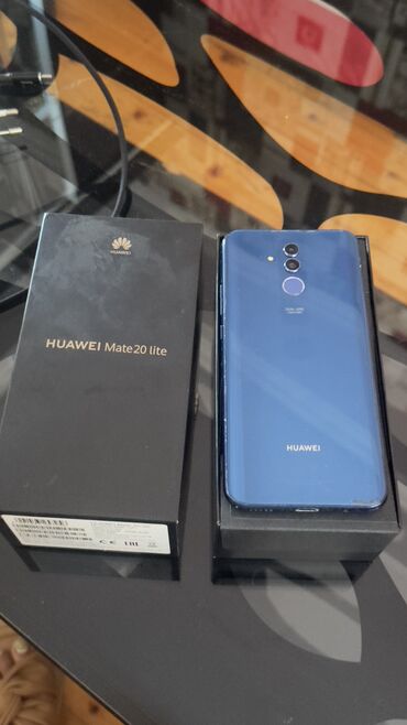 huawei mate 40 pro qiymeti: Huawei Mate 20 Lite, 64 GB, rəng - Göy, Sensor, Barmaq izi, İki sim kartlı