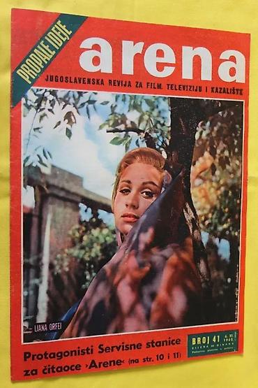 spica ruma: ARENA, JUGOSLAVENSKA REVIJA ZA FILM, TV KAZALIŠTE 37-44, 1-4 | — 6