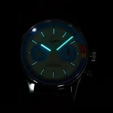 Ručni satovi: Sugess Chrono Heritage S387 -Pilot- 40mm - Plava/Narandzasta Sugess — 7