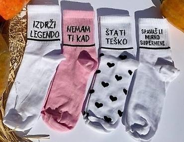 Čarape: Uniseks čarape sa duhovitim natpisima - Model: kratke/mid visine — 2