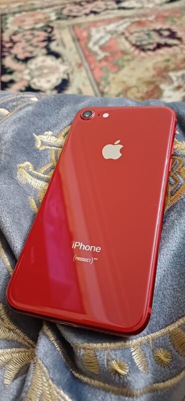 ikinci el iphone 5 s: IPhone 8, 64 GB, Qırmızı, Barmaq izi, Simsiz şarj