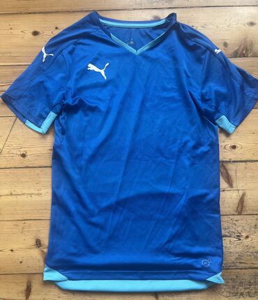 Футболки: Мужская футболка, Puma, M (EU 38), цвет - Голубой