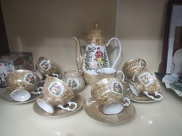 sud separatoru: Çay dəsti, rəng - Bej, Farfor — 1