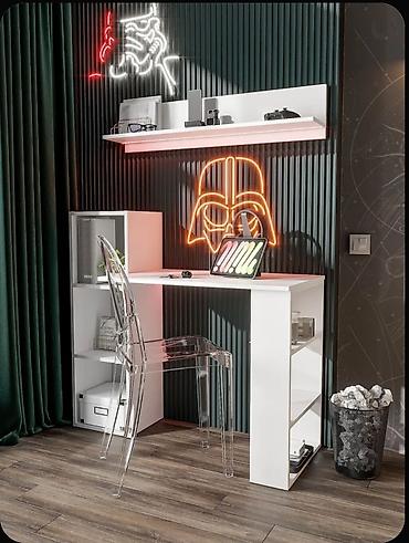 study table: Компьютерный стол, Новый, С полками — 9