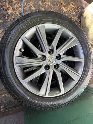 шины на lx570: Дөңгөлөктөр монтажда 215 / 55 / R 17, Кыш, Колдонулган, Комплект, Жеңил унаалар, Куйма, тешиктери - 5