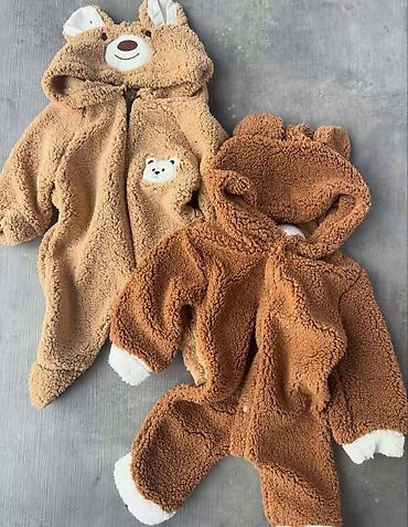 zara skafander za devojcice: Bebi zimski kombinezon – plišani „meda“ - Topao i mekan kombinezon od — 3