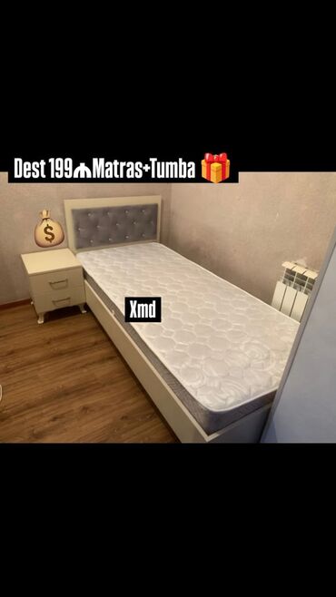 Mətbəx mebeli: Yeni, Təknəfərlik çarpayı, Matras ilə