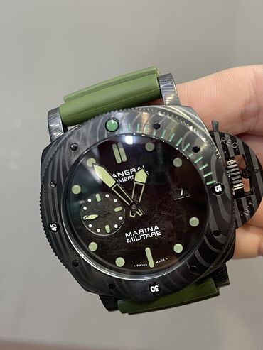 часы luminor marina: Panerai Submersible Marina Militare Carbotech ️Абсолютно новые часы