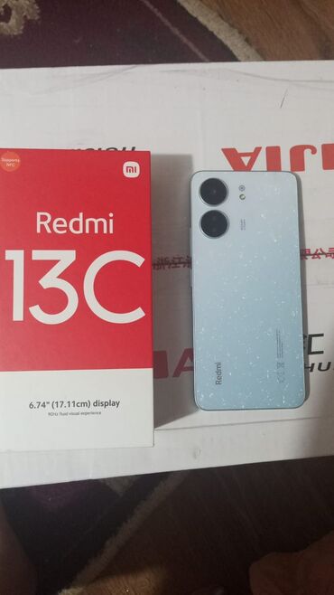 60 fps ucuz telefonlar: Xiaomi Redmi 13C, 256 GB, rəng - Ağ, 
 Barmaq izi, Face ID