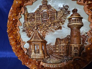 Slike i ramovi: Tanjir za zid nov,vintaz ruski kompletan rucni rad. Tanjir — 8