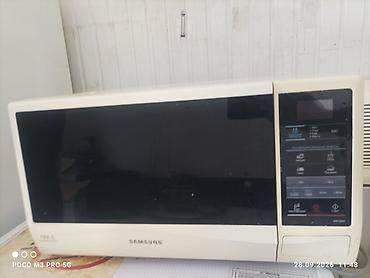 Mikrodalğalı sobalar: Samsung mikrodalğalı soba - Brend: Samsung - Rəng: ağ (qaranlıq şüşə — 1