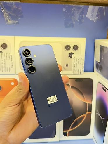 studio display: Samsung Galaxy S25, Новый, 128 ГБ, цвет - Синий, В рассрочку, 1 SIM, eSIM — 5