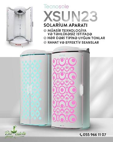 İtaliya istehsalı solarium aparatı – Ellips formalı daxili quruluş –