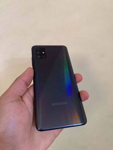 телефон флай ds124: Samsung Galaxy A51, 128 ГБ, цвет - Черный, Отпечаток пальца, Кнопочный
