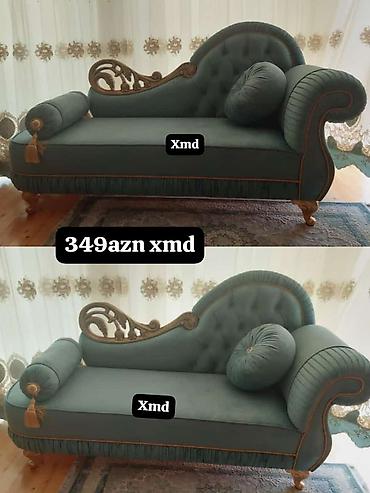 Lejankalar, şezlonqlar: Klassik üslubda şezlong/kanape • Rəng: tünd yaşıl (zümrüd tonları) — 1
