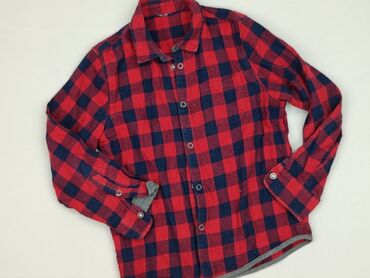 biala koszula ralph: Shirt 8 years, condition - Very good, pattern - Cell, color - Red