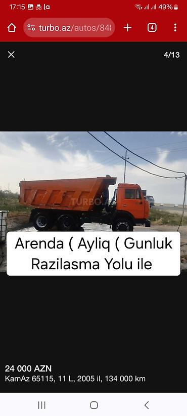 kamaz radiatoru: Kamaz 65115, 2005 il, motor 0.9 l, Samosval, İşlənmiş — 2