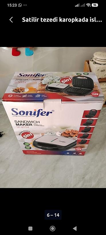 işlənmiş samavar: Sonifer firması 5 birində toster şirniyyat bişir tezedi islənməyib — 1