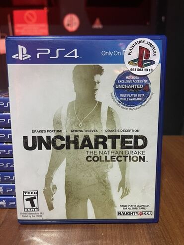 oyunlar oyun kolu: PlayStation 4 üçün Uncharted: The Nathan Drake Collection oyunu. Bu