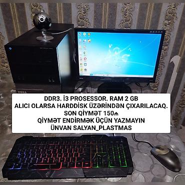 diz üstü kompüterlər: Masaüstü kompüter seti – Dell OptiPlex sistem bloku, BenQ monitor, RGB — 1