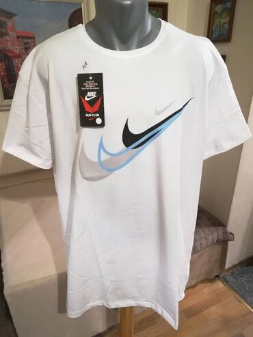 boje za majice: Men's T-shirt Nike, 4XL (EU 48), 6XL (EU 52), bоја - Bela