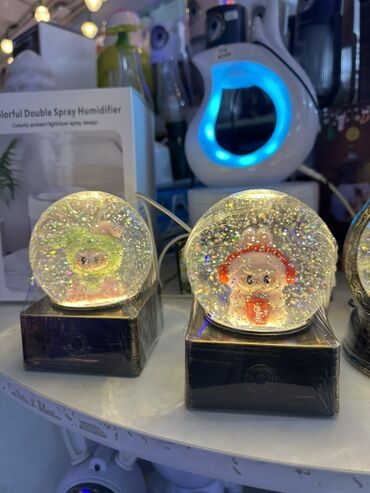 дед мороз и снегурочка: Лампа Декоративдик, Винтаж, Проектору менен, Жаңы