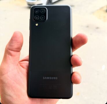 islenmis notebook satisi: Samsung Galaxy A12, rəng - Qara, İki sim kartlı