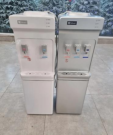 Su üçün kulerlər və dispenserlər: Dispenser su kulleri Silver Türk markası ➡️ Ağ rəngli 2 krantli alt — 11