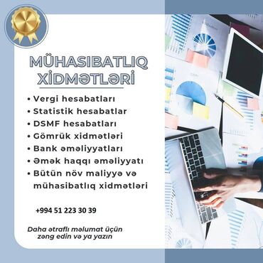 online yemek sifarisi 24 saat: Mühasibat uçotu | Mühasibat uçotunun bərpası, Vergi uçotu üzrə məsləhət xidmətləri, Hesabatlarının hazırlanması və təqdim edilməsi