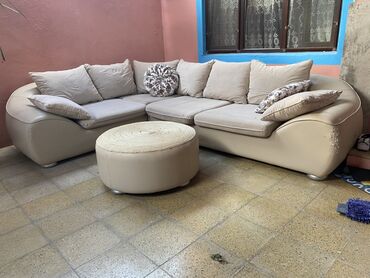 kunc divan metbex ucun: Угловой диван, Пуфик, Без подьемного механизма, Нераскладной