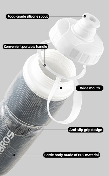 Велоаксессуары: 🚴‍♀️ Бутылка для велосипеда и активного отдыха от фирмы Rockbros - — 3