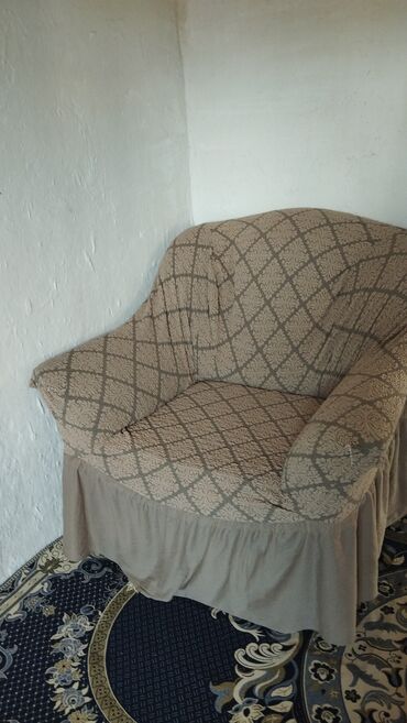 раскладной диван диван кресло: Диван-керебет, түсү - Саргыч боз, Колдонулган