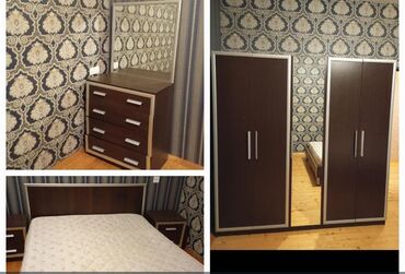 Divan və kreslo dəstləri: İkinəfərlik çarpayı, Dolab, Termo, 2 tumba, İşlənmiş
