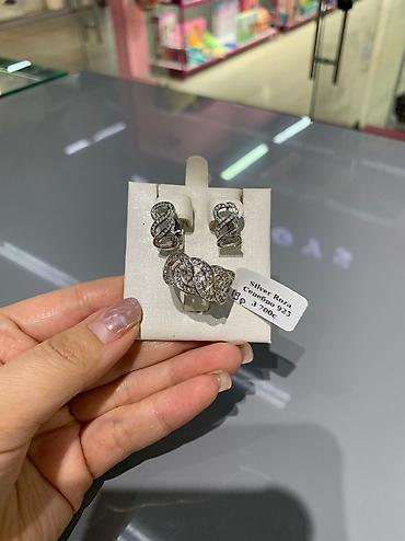 Серебряные наборы украшений: Набор украшений, Проба 925, Женские, Новый — 23