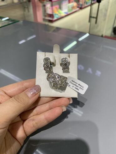 Серебряные наборы украшений: Набор украшений, Проба 925, Женские, Новый — 5