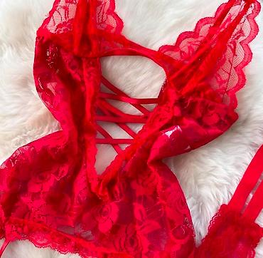интимное бельё: 💋 Сексуальный комплект белья в огненном красном цвете 💋 🔥 Привлеки — 3