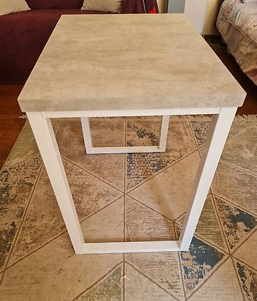 study table: Журнальный/приставной стол в современном стиле - Форма: квадрат - — 4