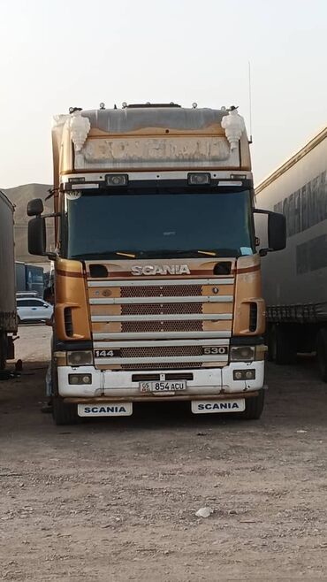 бампер скания: Тягач, Scania, 2001 г., Тентованный