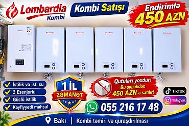 24kw 2 esenjorlu iwlenmemiw yeni Lombardia kombi – istilik və isti su