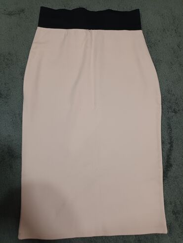 kombinacije sa kožnom suknjom: M (EU 38), Midi, color - Pink