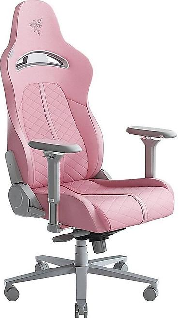 коврик hyperx: Игровое кресло, Б/у, С колесиками, цвет - Розовый, Экокожа — 2